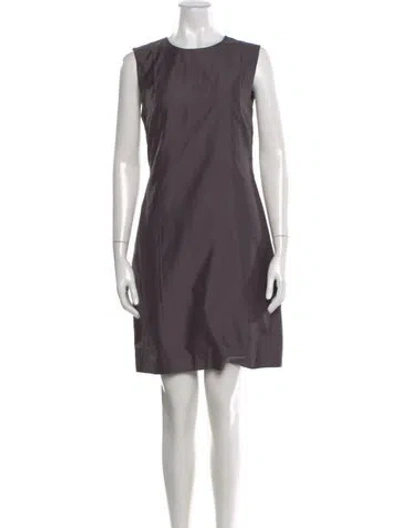 Pre-owned Prada Vintage Mini Dress In Gray