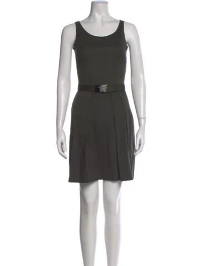 Pre-owned Prada Vintage Mini Dress In Green