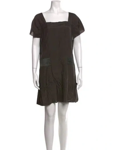 Pre-owned Prada Vintage Mini Dress In Green