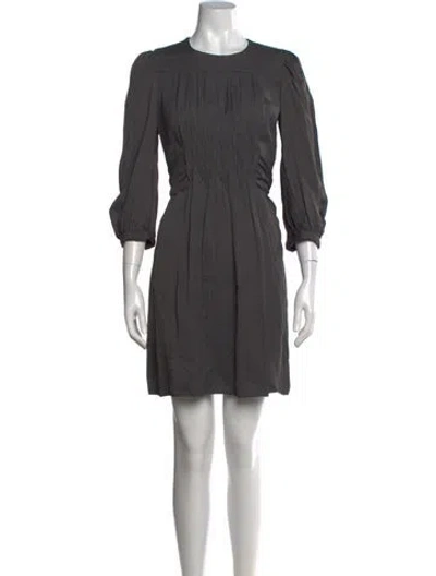 Pre-owned Prada Vintage Mini Dress In Grey