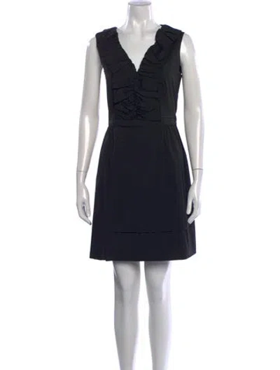 Pre-owned Prada Vintage Mini Dress In Grey