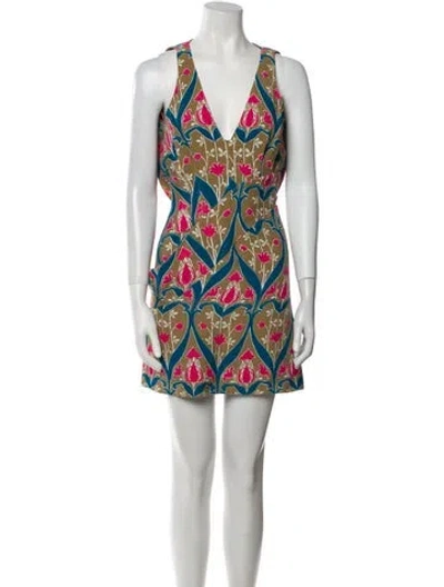 Pre-owned Prada Vintage Mini Dress In Multi