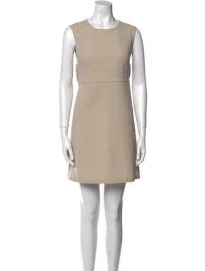 Pre-owned Prada Vintage Mini Dress In Neutral