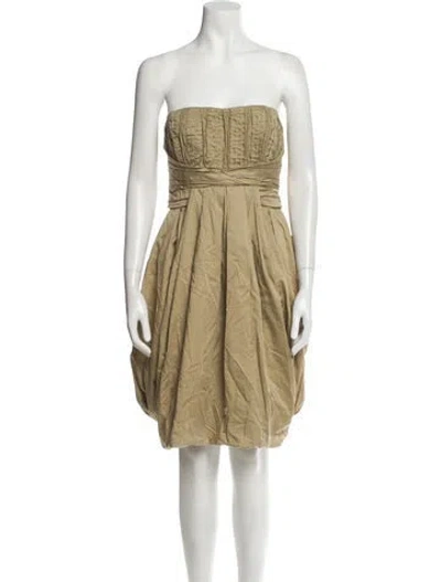 Pre-owned Prada Vintage Mini Dress In Neutral