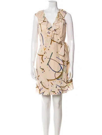 Pre-owned Prada Vintage Mini Dress In Neutral