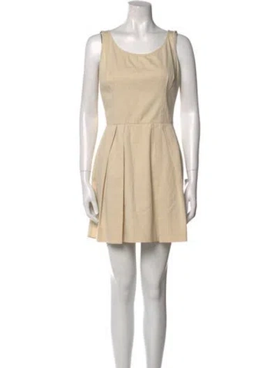 Pre-owned Prada Vintage Mini Dress In Neutral