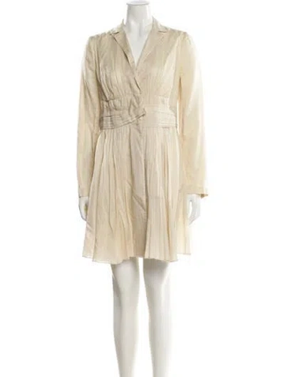 Pre-owned Prada Vintage Mini Dress In Neutral