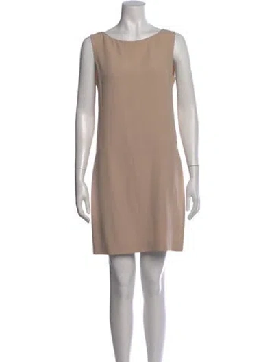 Pre-owned Prada Vintage Mini Dress In Neutral