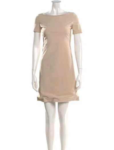 Pre-owned Prada Vintage Mini Dress In Neutral