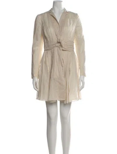 Pre-owned Prada Vintage Mini Dress In Neutral