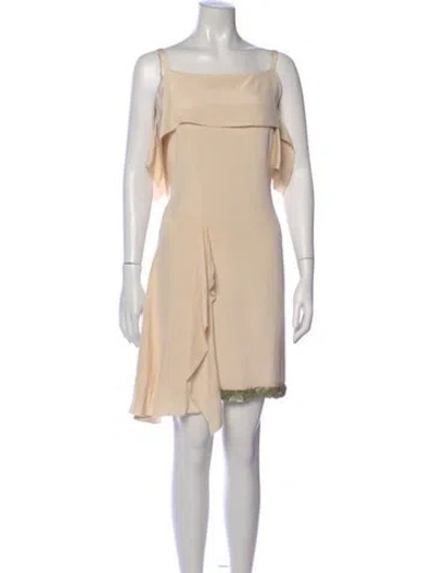 Pre-owned Prada Vintage Mini Dress In Neutral