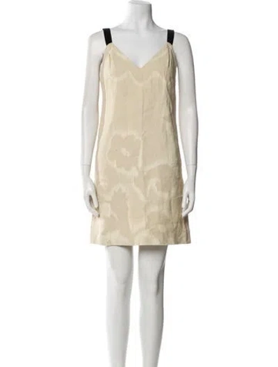 Pre-owned Prada Vintage Mini Dress In Neutral
