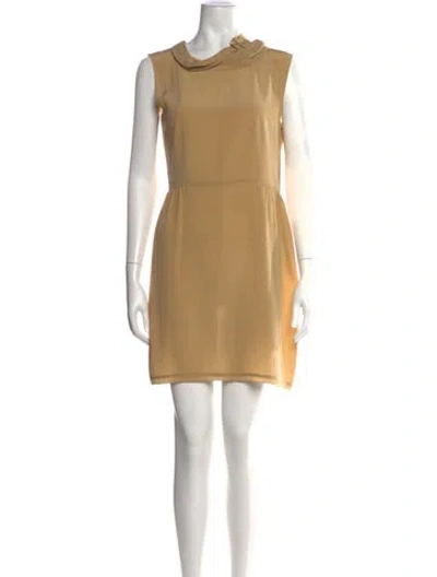 Pre-owned Prada Vintage Mini Dress In Neutral