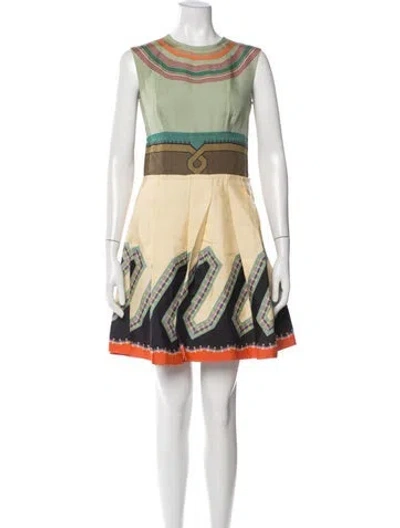 Pre-owned Prada Vintage Mini Dress In Neutral
