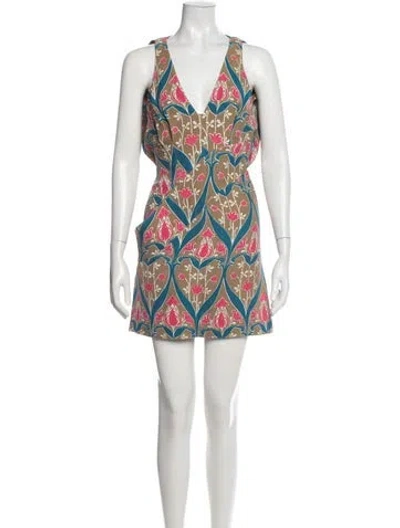 Pre-owned Prada Vintage Mini Dress In Neutrals