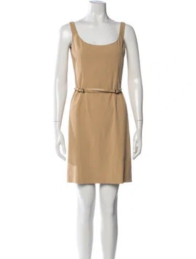 Pre-owned Prada Vintage Mini Dress In Neutrals
