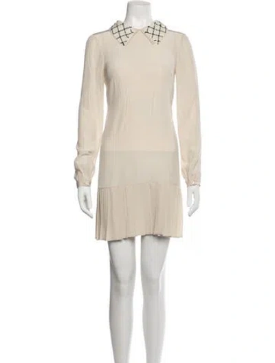 Pre-owned Prada Vintage Mini Dress In Neutrals