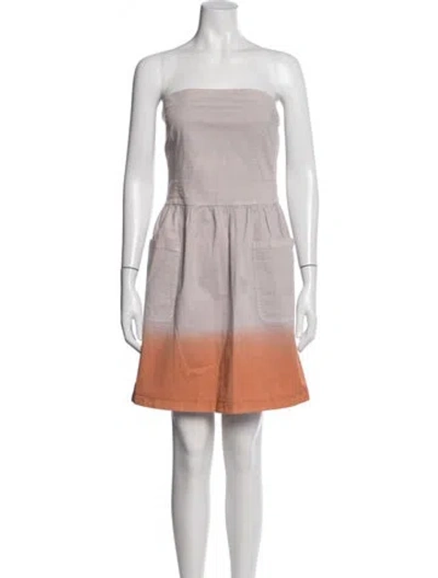 Pre-owned Prada Vintage Mini Dress In Orange