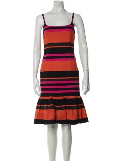 Pre-owned Prada Vintage Mini Dress In Orange