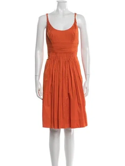 Pre-owned Prada Vintage Mini Dress In Orange