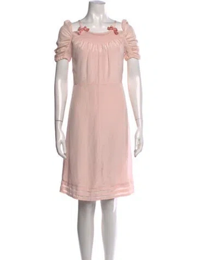 Pre-owned Prada Vintage Mini Dress In Pink