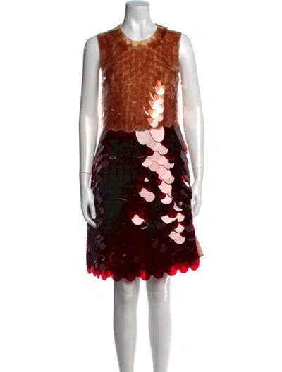 Pre-owned Prada Vintage Mini Dress In Pink/red