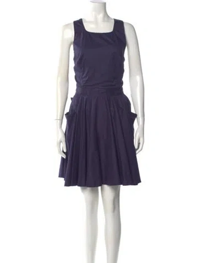 Pre-owned Prada Vintage Mini Dress In Purple