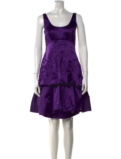 Pre-owned Prada Vintage Mini Dress In Purple