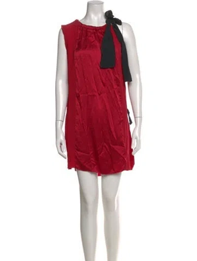 Pre-owned Prada Vintage Mini Dress In Red