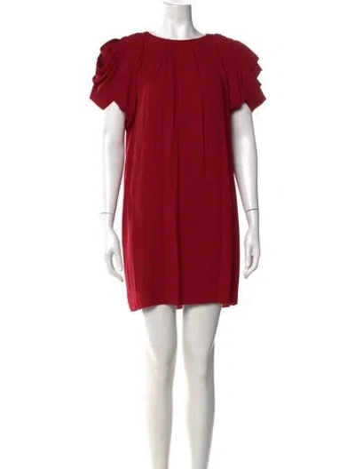 Pre-owned Prada Vintage Mini Dress In Red