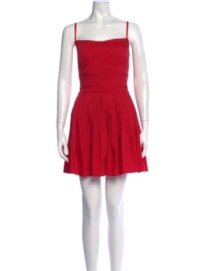 Pre-owned Prada Vintage Mini Dress In Red