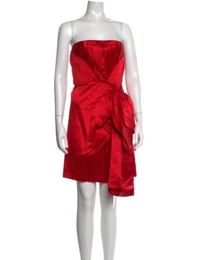 Pre-owned Prada Vintage Mini Dress In Red