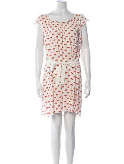 Pre-owned Prada Vintage Mini Dress In Red/white