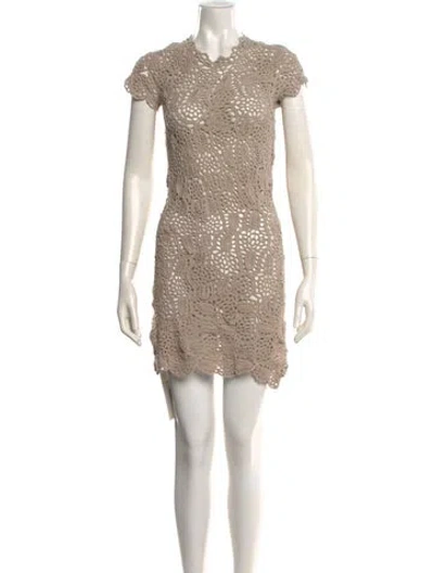 Pre-owned Prada Vintage Mini Dress W/ Tags In Neutral