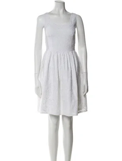 Pre-owned Prada Vintage Mini Dress In White