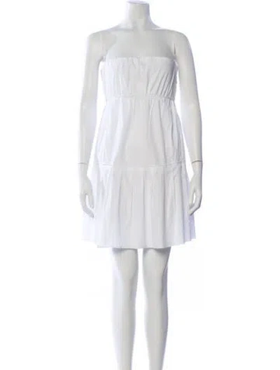 Pre-owned Prada Vintage Mini Dress In White