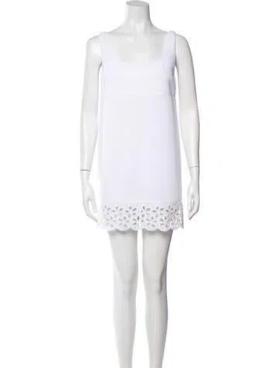 Pre-owned Prada Vintage Mini Dress In White