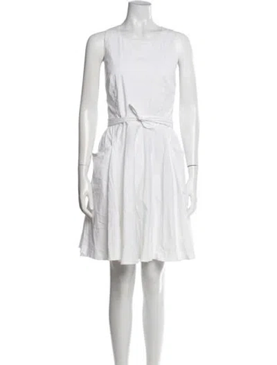 Pre-owned Prada Vintage Mini Dress In White