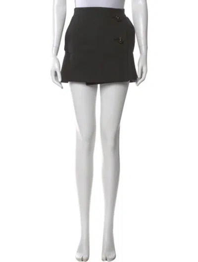 Pre-owned Prada Vintage Mini Skirt In Black