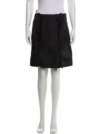 Pre-owned Prada Vintage Mini Skirt In Black
