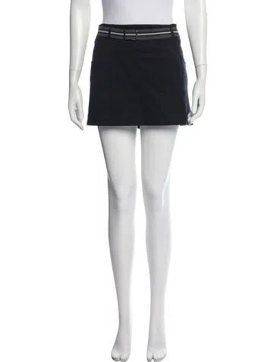 Pre-owned Prada Vintage Mini Skirt In Black