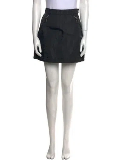 Pre-owned Prada Vintage Mini Skirt In Black