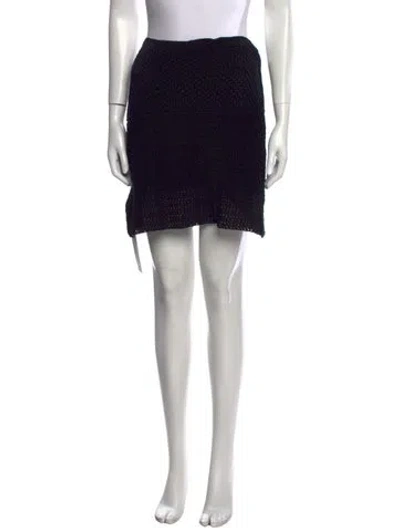 Pre-owned Prada Vintage Mini Skirt In Black