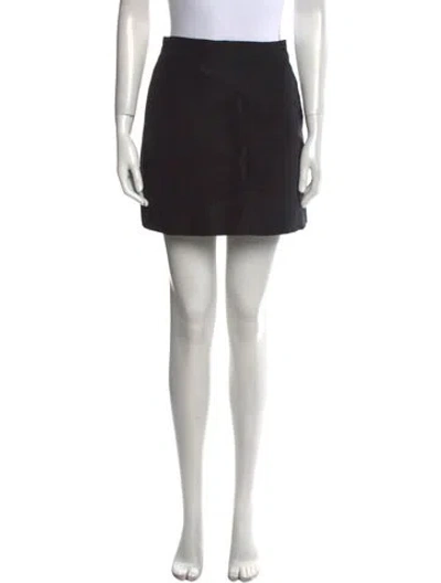 Pre-owned Prada Vintage Mini Skirt In Black