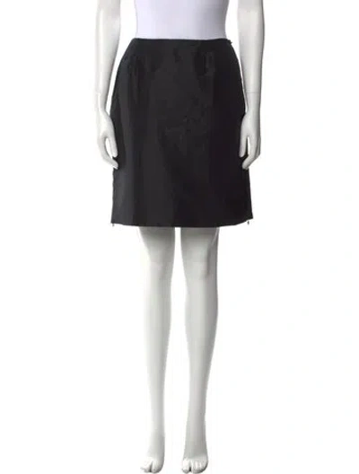 Pre-owned Prada Vintage Mini Skirt In Black