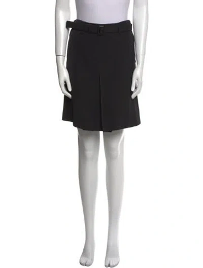 Pre-owned Prada Vintage Mini Skirt In Black