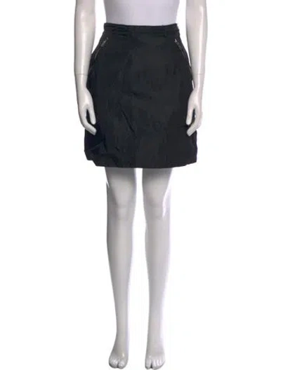 Pre-owned Prada Vintage Mini Skirt In Black