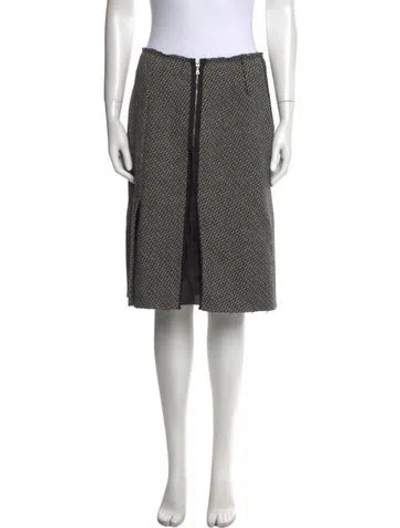 Pre-owned Prada Vintage Mini Skirt In Black