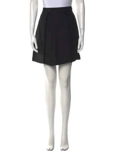 Pre-owned Prada Vintage Mini Skirt In Black