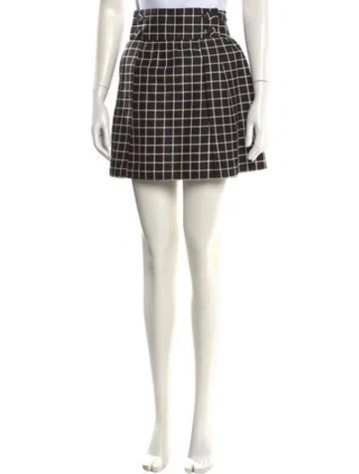 Pre-owned Prada Vintage Mini Skirt In Black